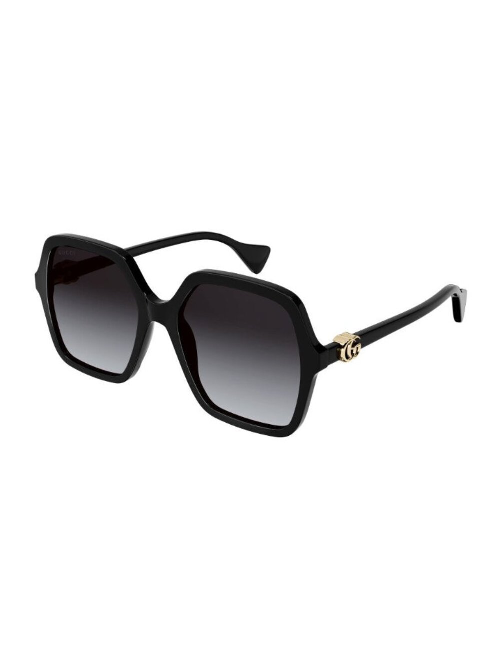 New Gucci Unisex Sunglasses Black Square Multicolor Lens Acetate Frame GG1072SA